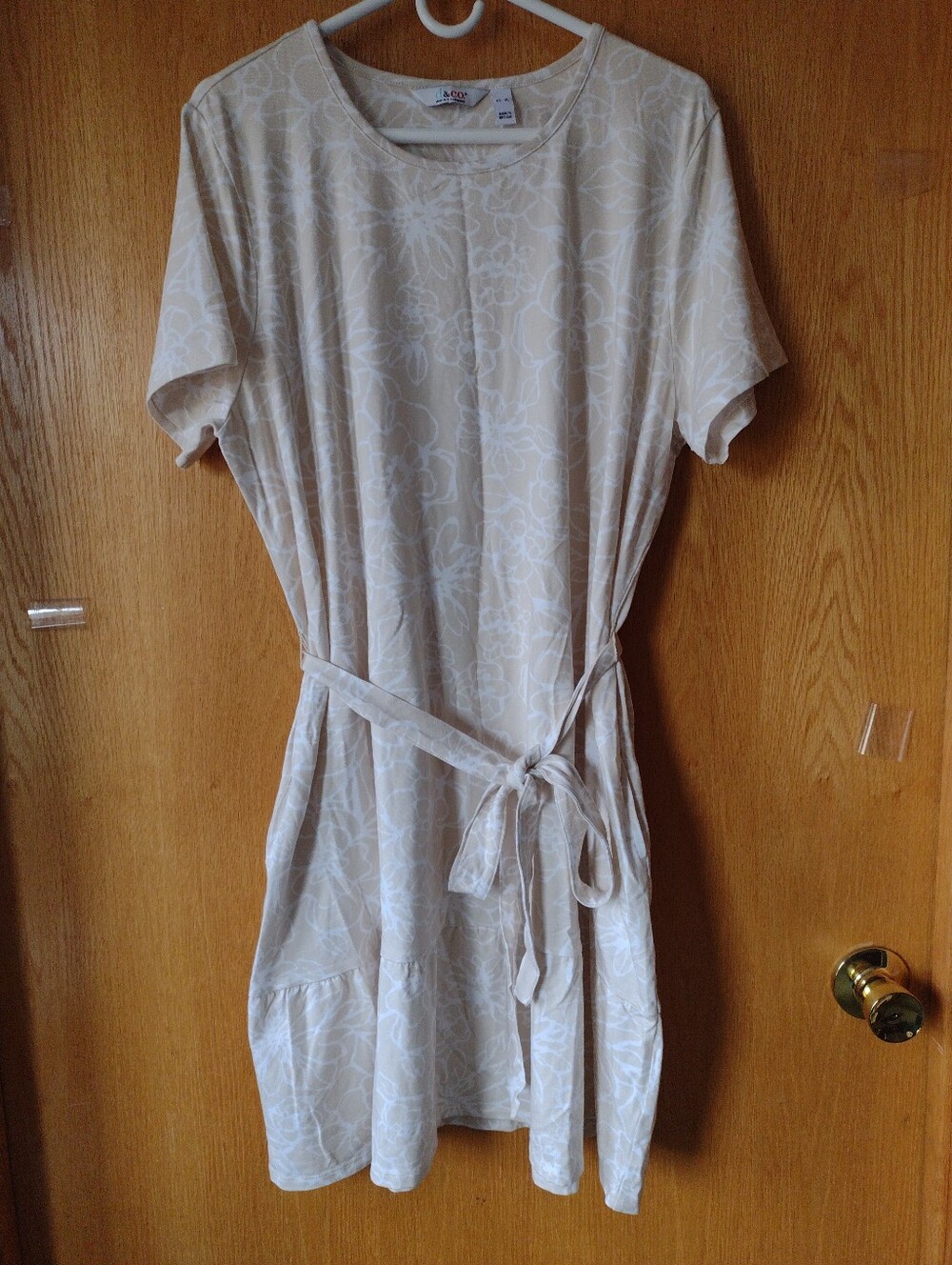 Denim & Co. Jersey Flounce Dress Size XL